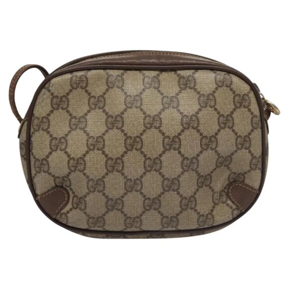 GUCCI GG Supreme Web Sherry Line Shoulder Bag PVC Red 156 02 066 Auth 115100 - Picture 2 of 16